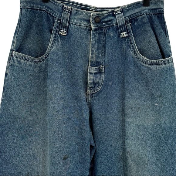 Rare Vintage 90s Macgear Jeans Skater Rave Hip Hop Wide Leg Baggy | 32” x 30” - Picture 7 of 13